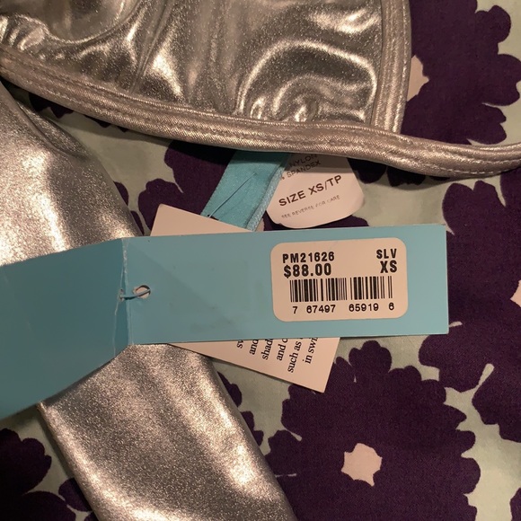 Y2K Marciano Silver Swim Top - Picture 3 of 6